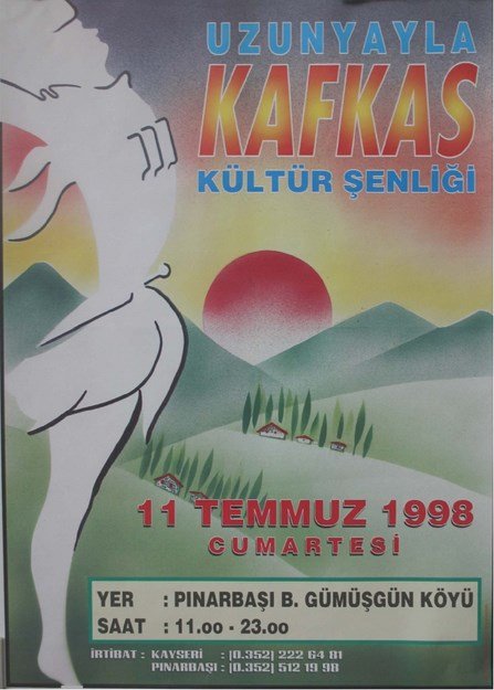 1. Uzunyayla Çerkes Kültür Festivali Afişi
